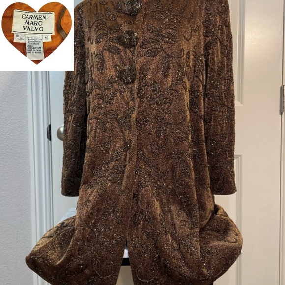 Carmen Marc Valvo Jackets & Blazers - Carmen Marc Valvo Embroidered Jacket